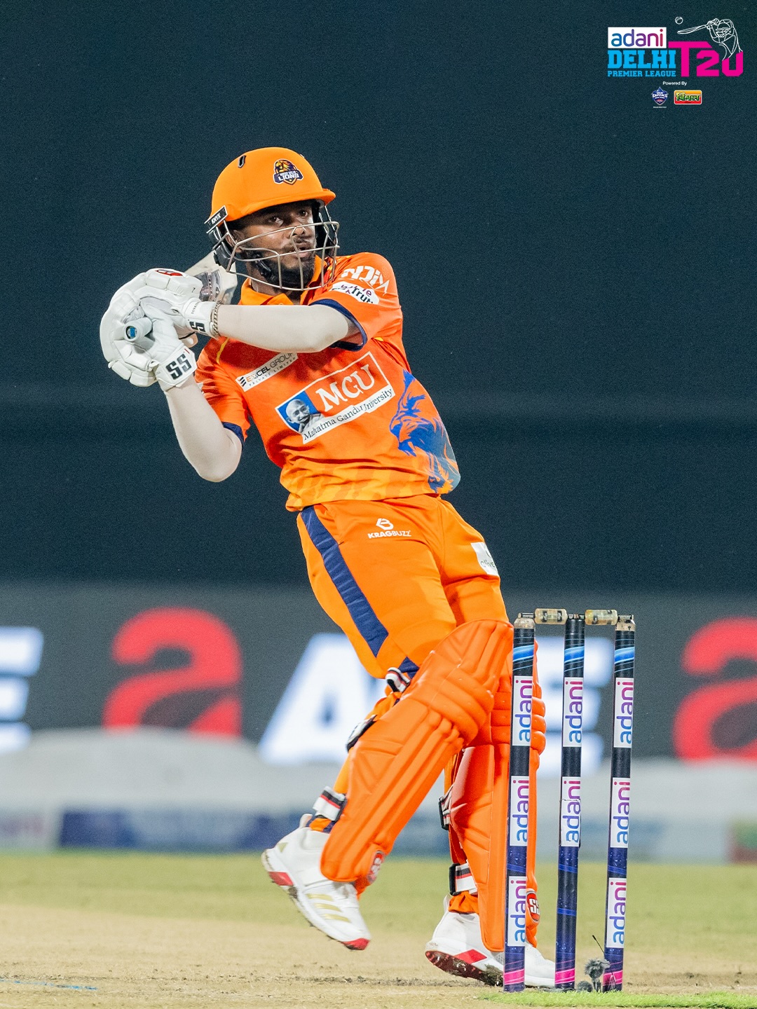 Cricket player batting